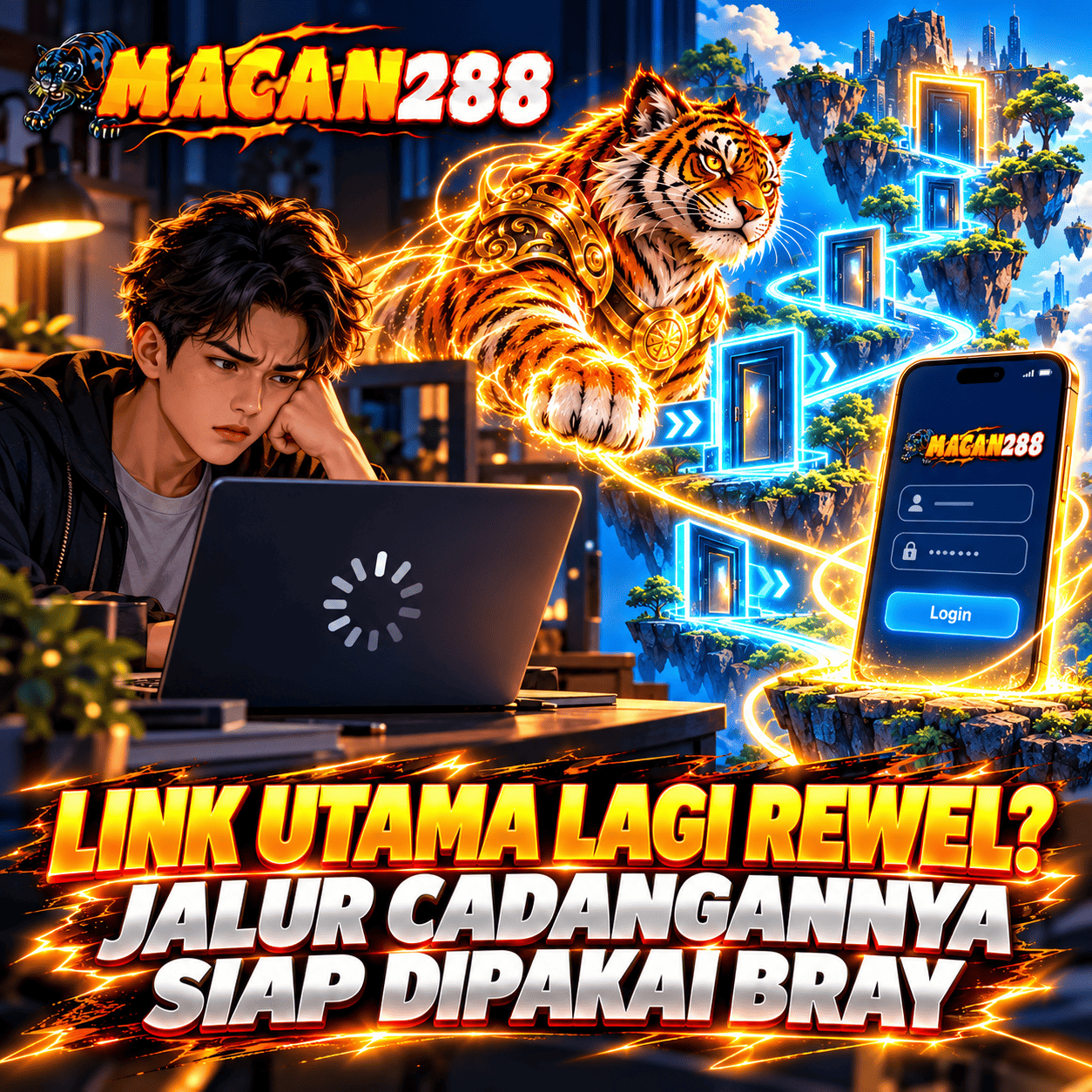 MACAN288 | Link Utama Lagi Rewel? Jalur Cadangannya Siap Dipakai Bray 